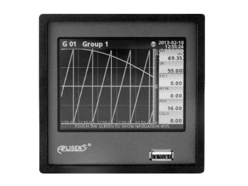 The data logger PMS-110/111 from Aplisens is a compact multichannel-controller with a capability to record and display data. It is one of the first industrial devices which integrates advanced control functions (PID, ON/OFF, time & profiles etc.) and logging of setpoints, excitations and current state of controlled objects