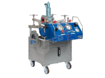 The EFCO portable PS-T 10 vertical test valve bench is suitable for testing shut-off valves and safety valves.