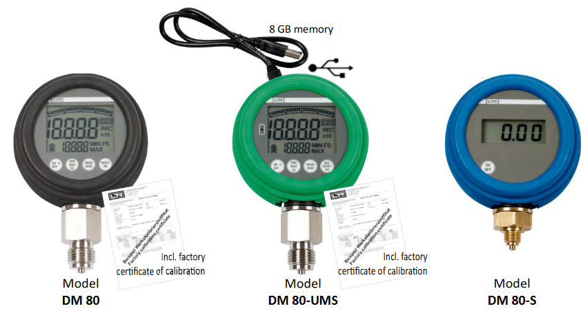 Leitenberger Calibration - digital pressure gauges - DM80 models 